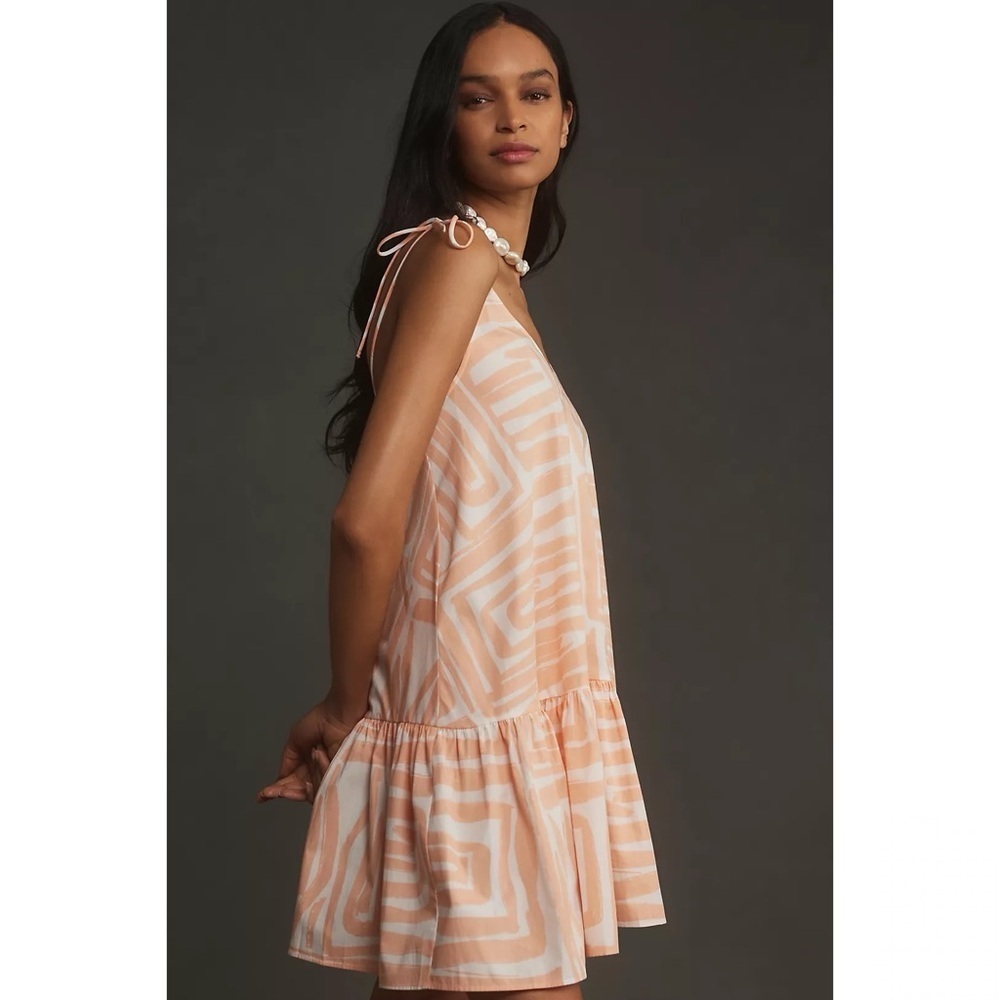 Anthropologie Maeve Sleeveless Flounce Swing Mini Dress Sz S - Picture 2 of 10